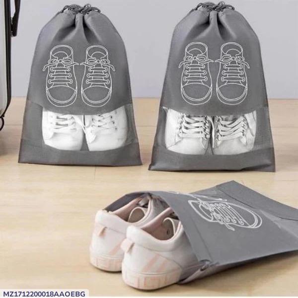 Grey Shoe Storage Bags 10 Pcs Set Non-Woven