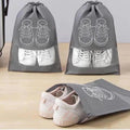 Grey Shoe Storage Bags 10 Pcs Set Non-Woven