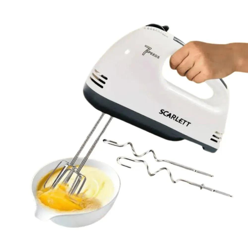 Electric Egg Beater 7 Speed 180W ABS Multicolor