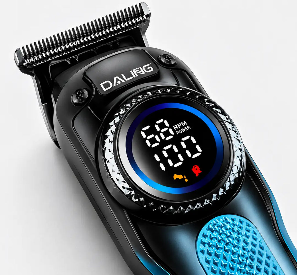 DALING DL-1936 Professional Men's Hair Trimmer | USB Rechargeable | LED Display | Cordless Hair & Beard Clipper