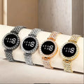Digital Display Women's Bracelet Round Touch Watch