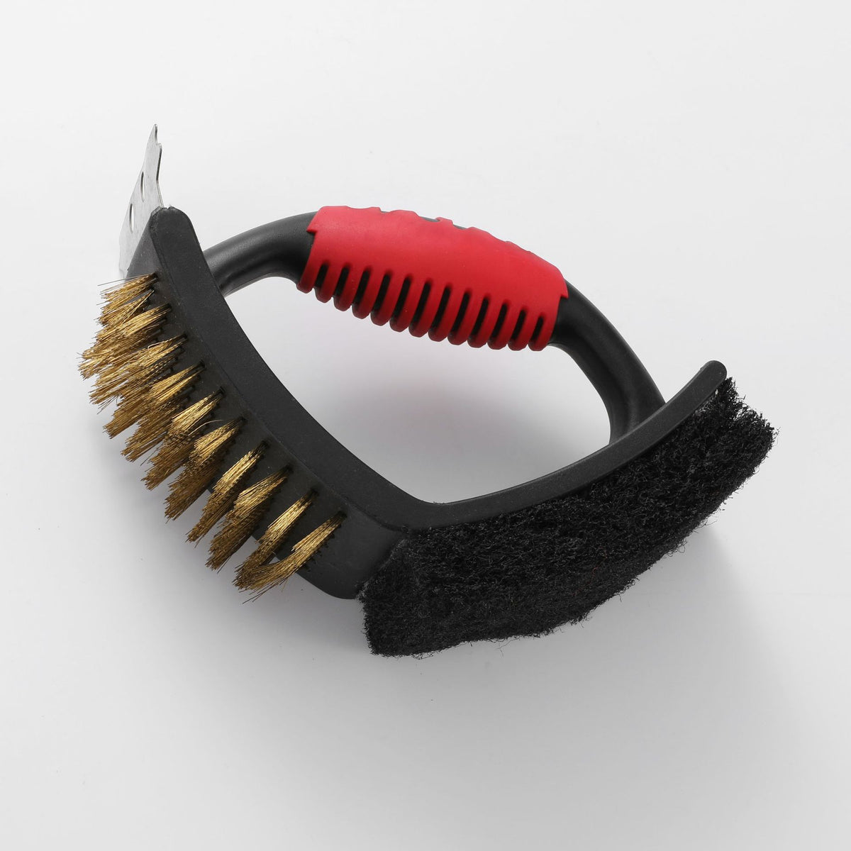 Heart Shaped Grill Brush Set with Copper & Steel Bristles